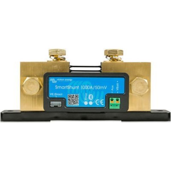 Inverters R Us Victron Energy SmartShunt Battery Monitor, 1000A/50mV, Black, Aluminum SHU050210050